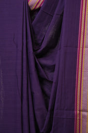 Purple Cotton IIkal Saree - SRPCIS891