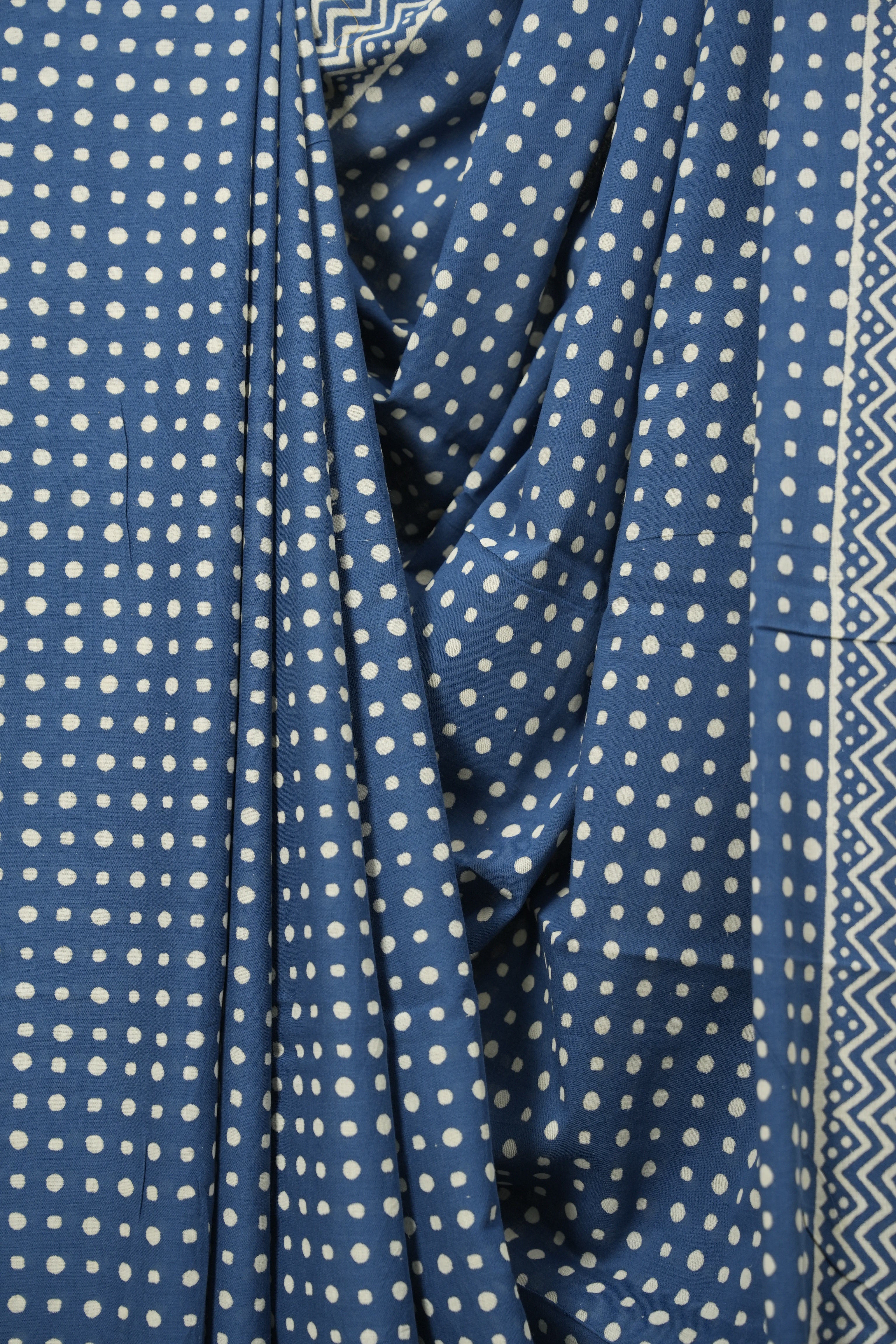 Blue HBP Cotton Saree - SRBCS3569