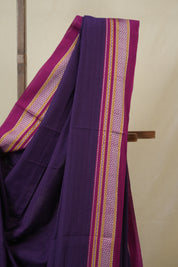 Purple Cotton IIkal Saree - SRPCIS891