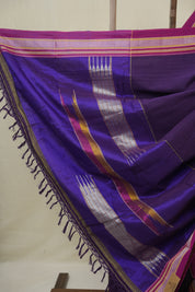Purple Cotton IIkal Saree - SRPCIS891