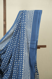 Blue HBP Cotton Saree - SRBCS3569