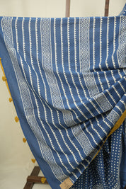 Blue HBP Cotton Saree - SRBCS3569