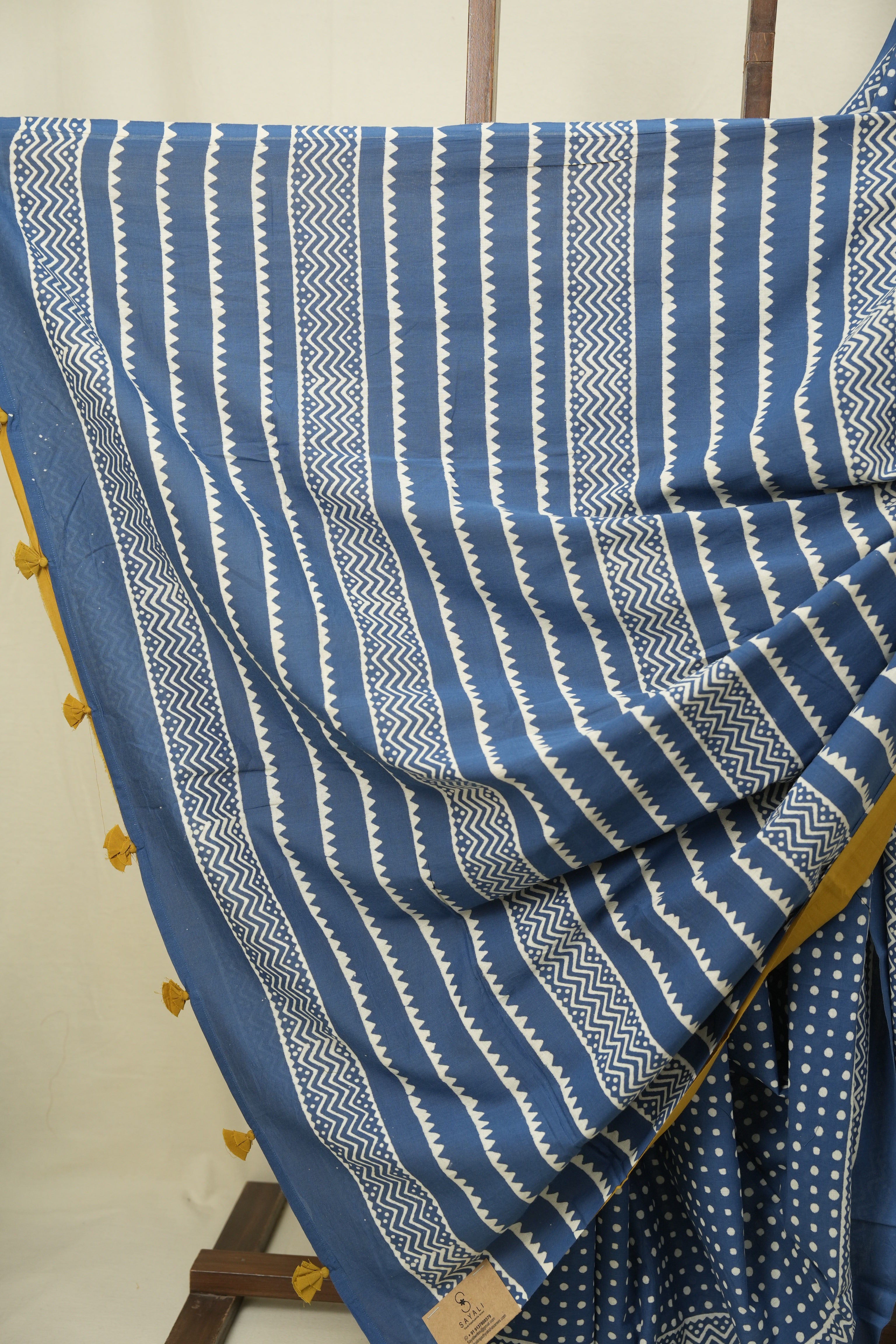 Blue HBP Cotton Saree - SRBCS3569