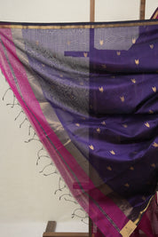 Magenta Maheshwari Saree - SRMMS957