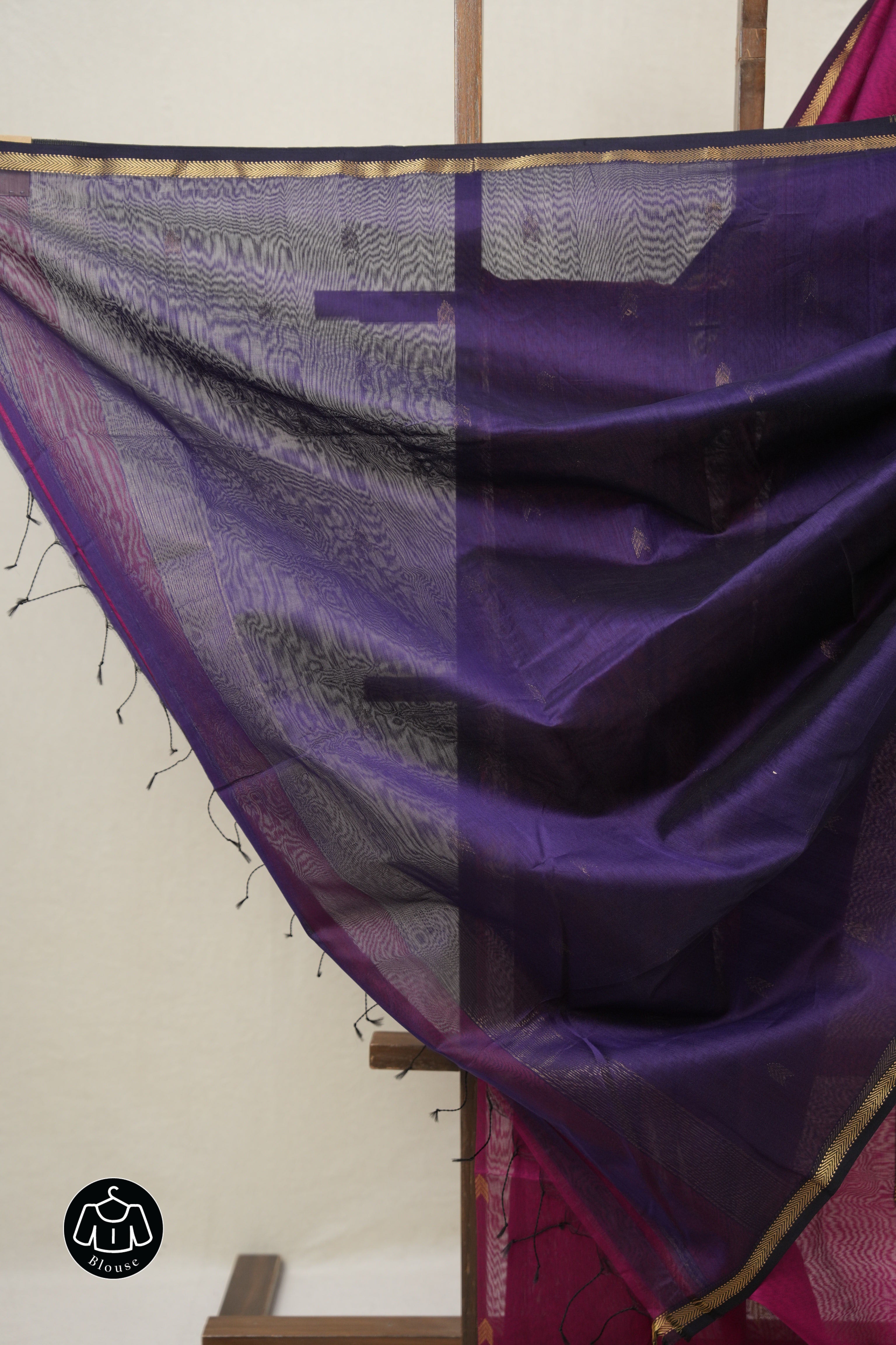 Magenta Maheshwari Saree - SRMMS957