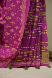 Pink HBP Cotton Saree - SRPCS3568
