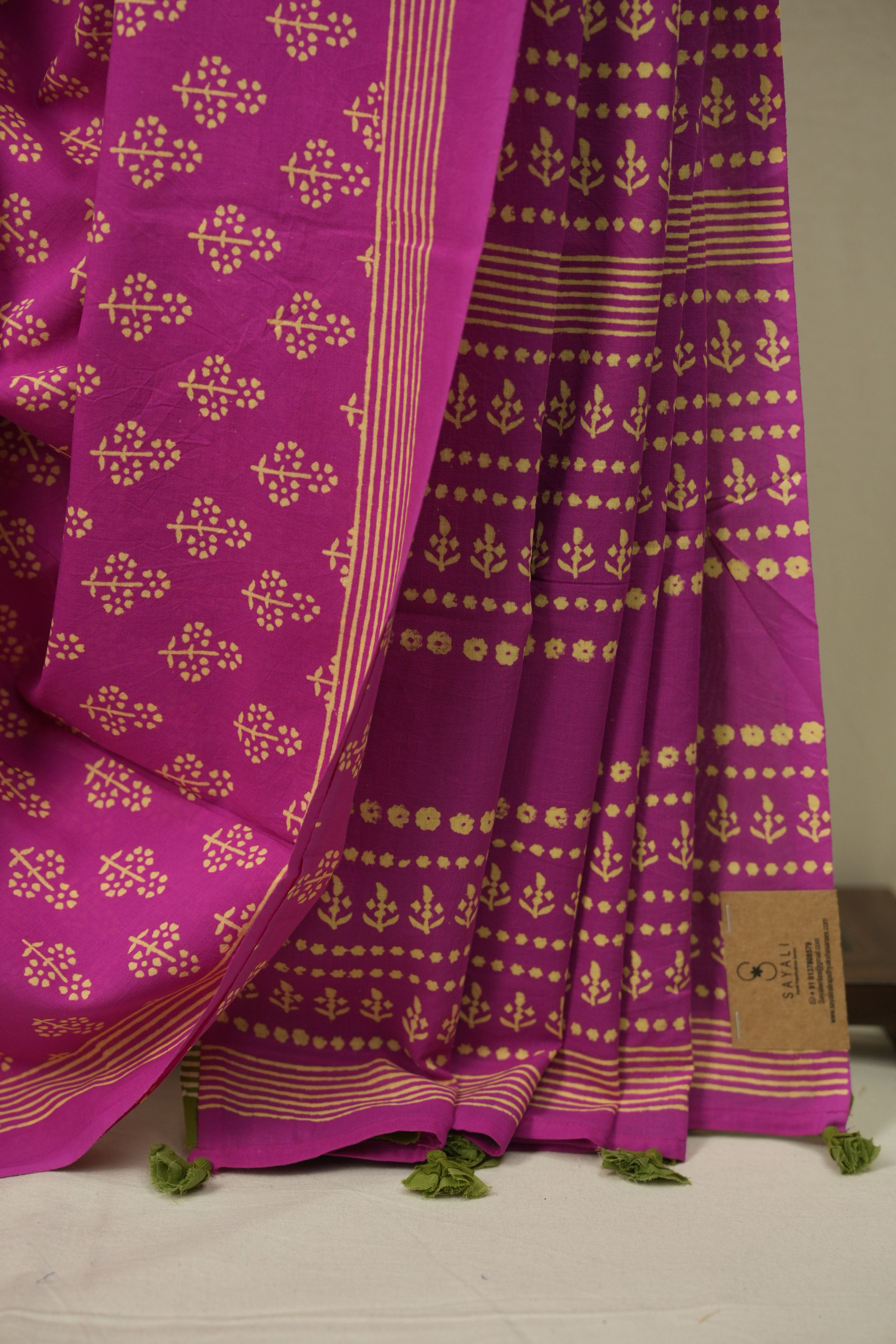 Pink HBP Cotton Saree - SRPCS3568