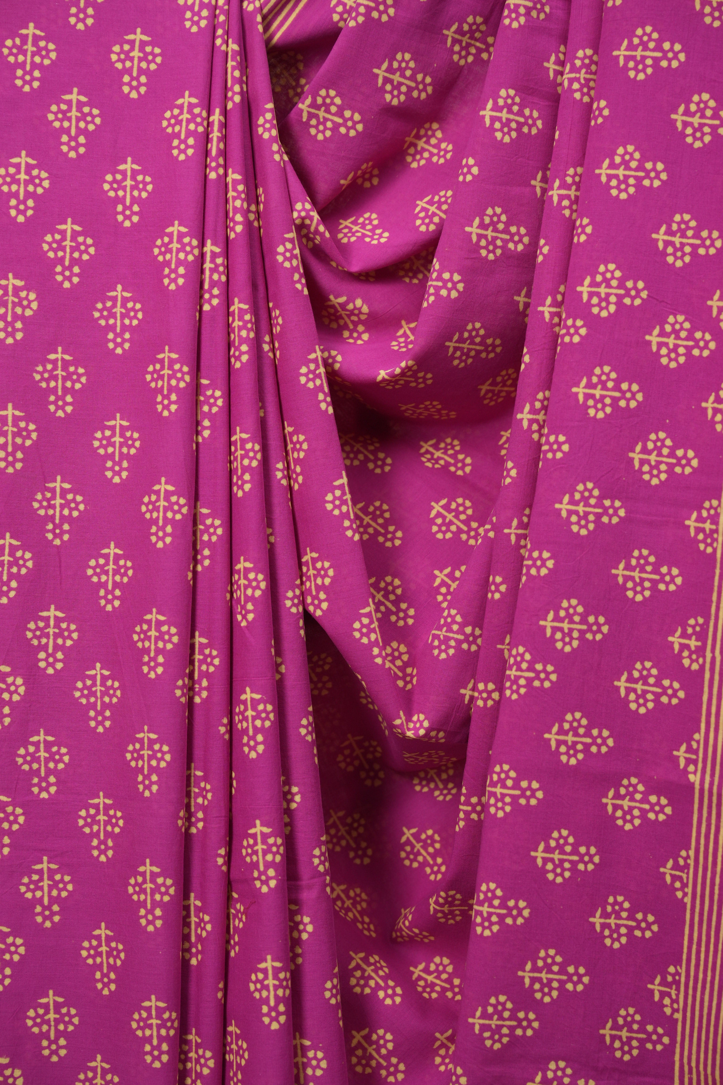 Pink HBP Cotton Saree - SRPCS3568