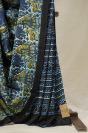 Blue HBP Modal Silk Saree - SRBMSS460