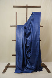 Blue Tussar Silk Saree - SRBTSS1836