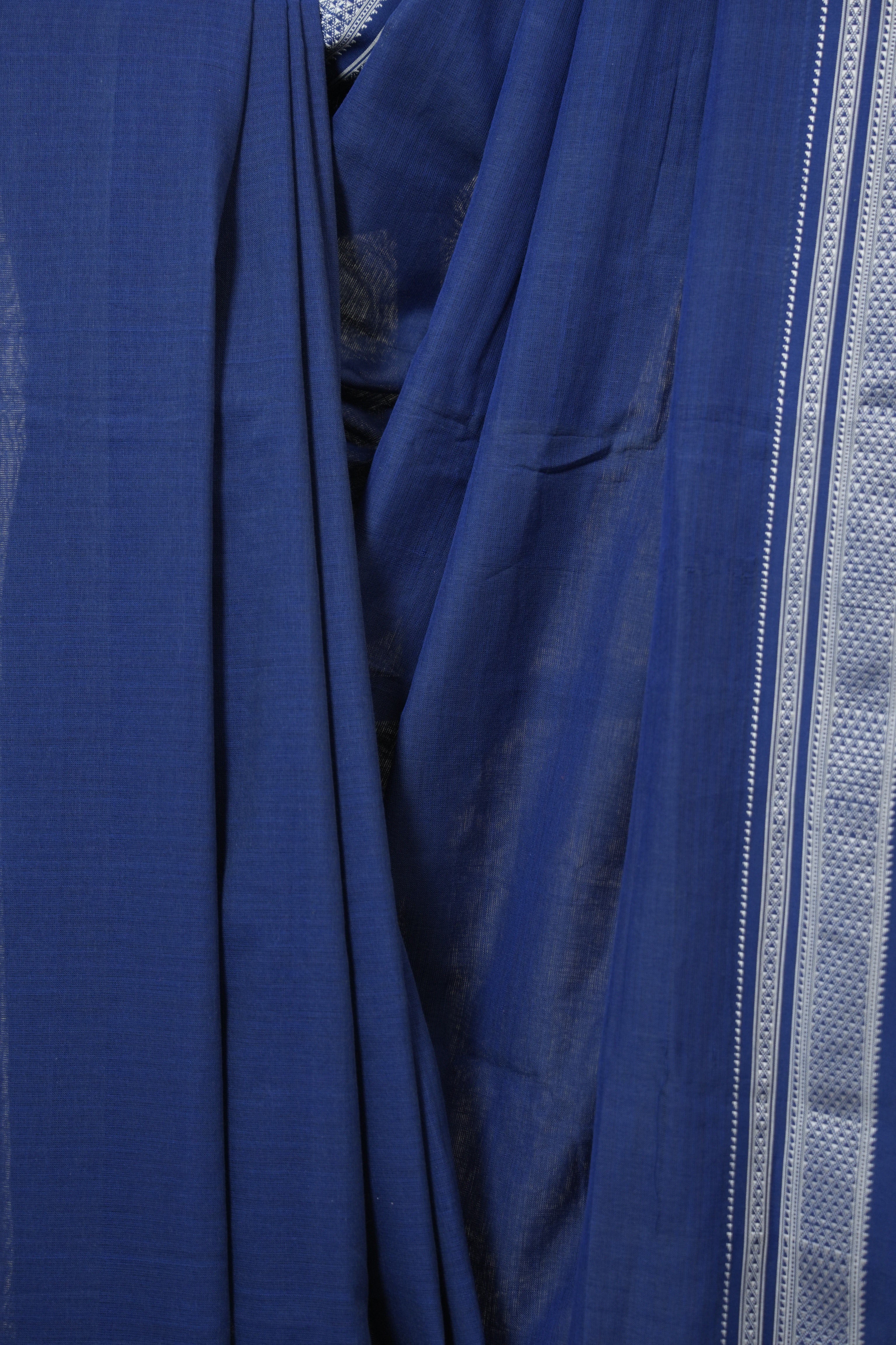 Navy Blue Pink Cotton Ilkal Saree - SRNBCIS889