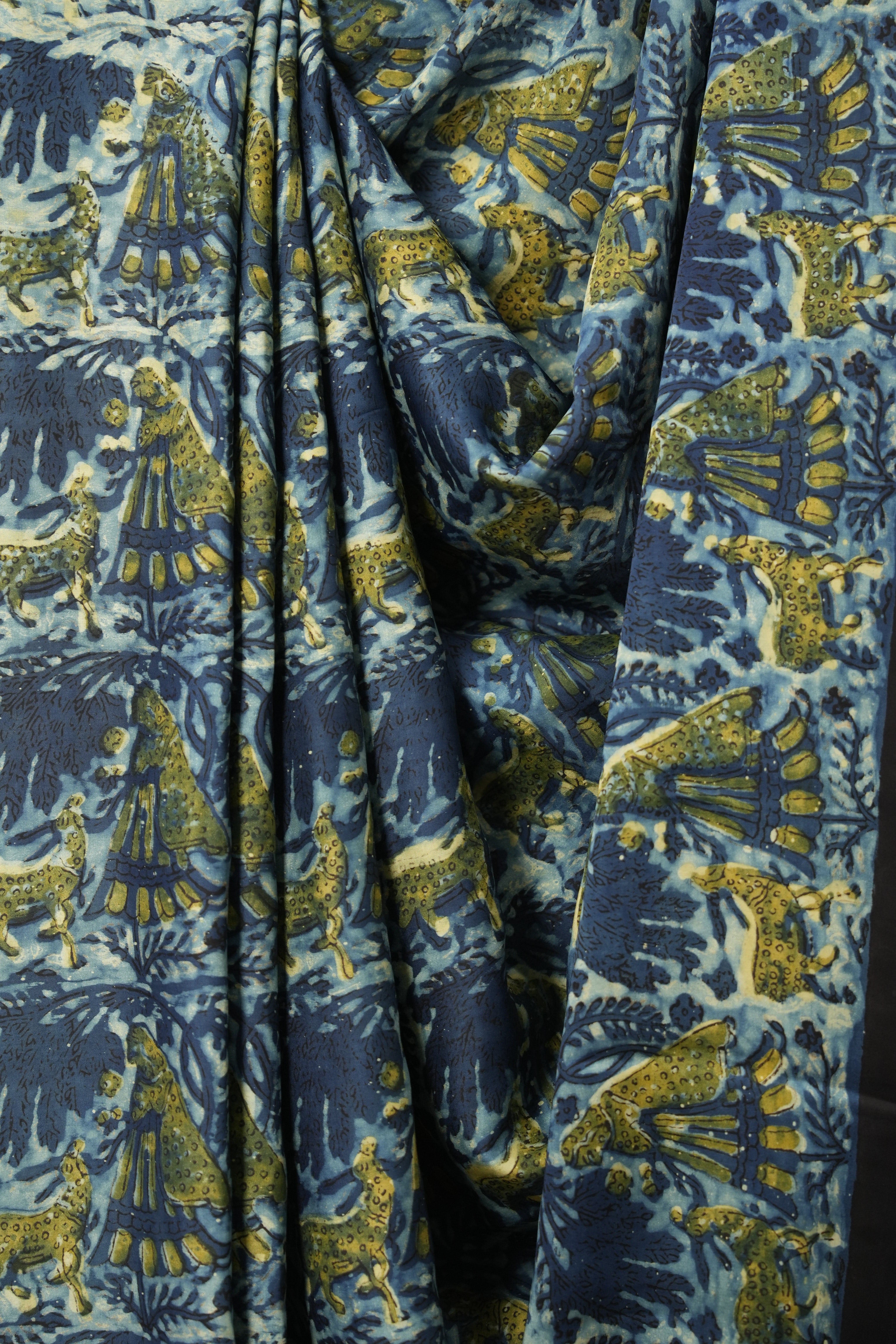 Blue HBP Modal Silk Saree - SRBMSS460