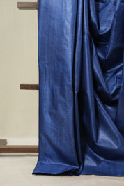 Blue Tussar Silk Saree - SRBTSS1836