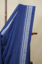 Navy Blue Pink Cotton Ilkal Saree - SRNBCIS889