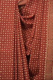 Red HBP Cotton Saree - SRRCS3567