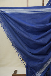 Navy Blue Pink Cotton Ilkal Saree - SRNBCIS889