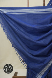 Navy Blue Pink Cotton Ilkal Saree - SRNBCIS889
