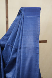 Blue Tussar Silk Saree - SRBTSS1836