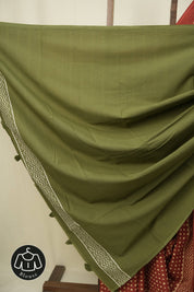 Red HBP Cotton Saree - SRRCS3567