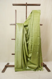 Green Tussar Silk Saree - SRGTSS1839