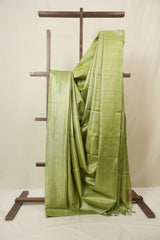 Green Tussar Silk Saree - SRGTSS1839