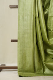 Green Tussar Silk Saree - SRGTSS1839