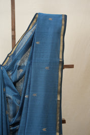 Peacock Blue Maheshwari Saree - SRPBMS959