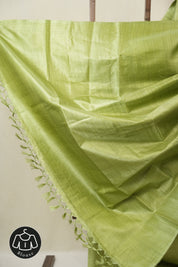 Green Tussar Silk Saree - SRGTSS1839