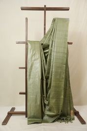 Green Tussar Silk Saree - SRGTSS1837