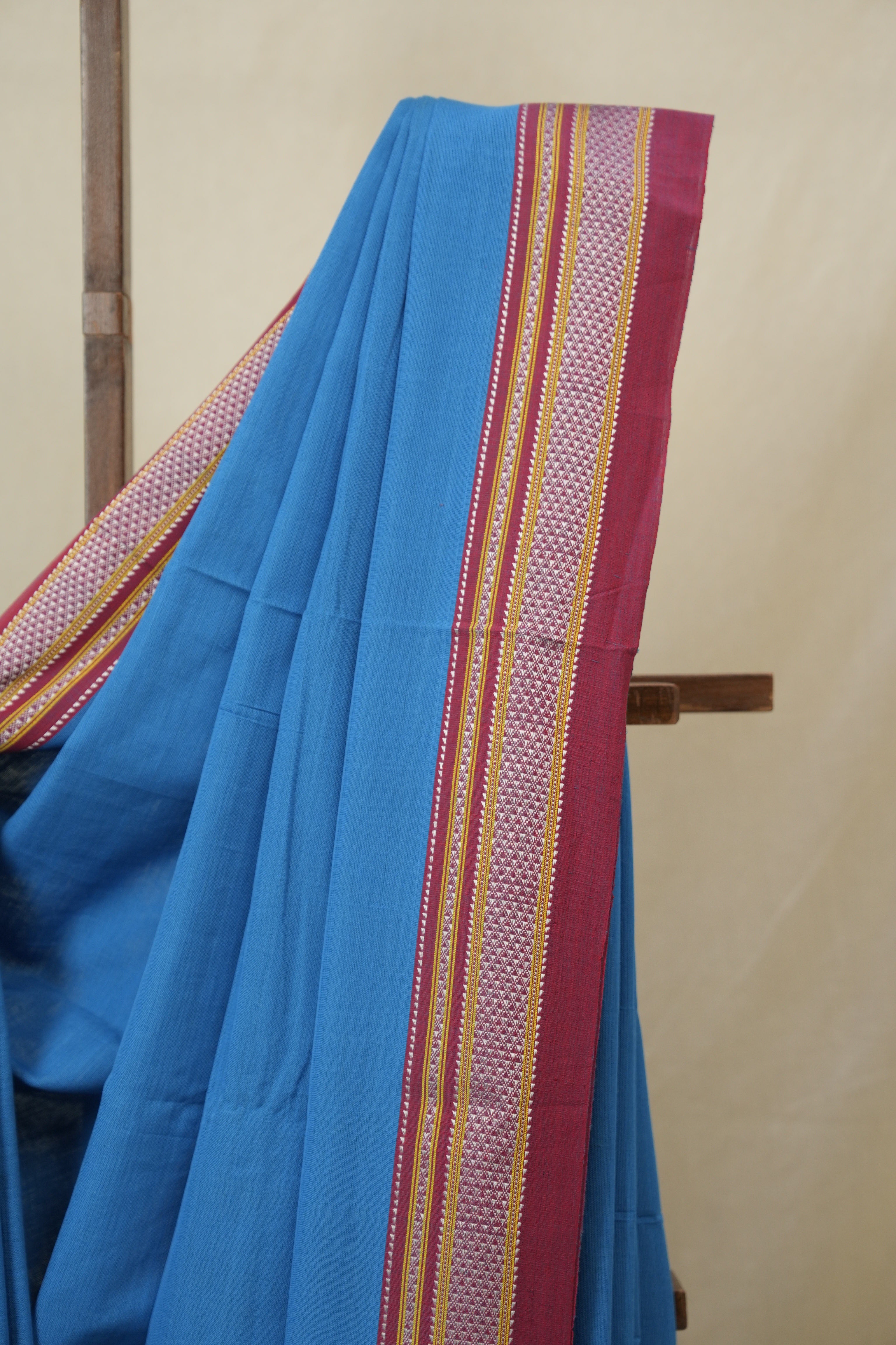 Blue Cotton Ilkal Saree - SRBCIS887