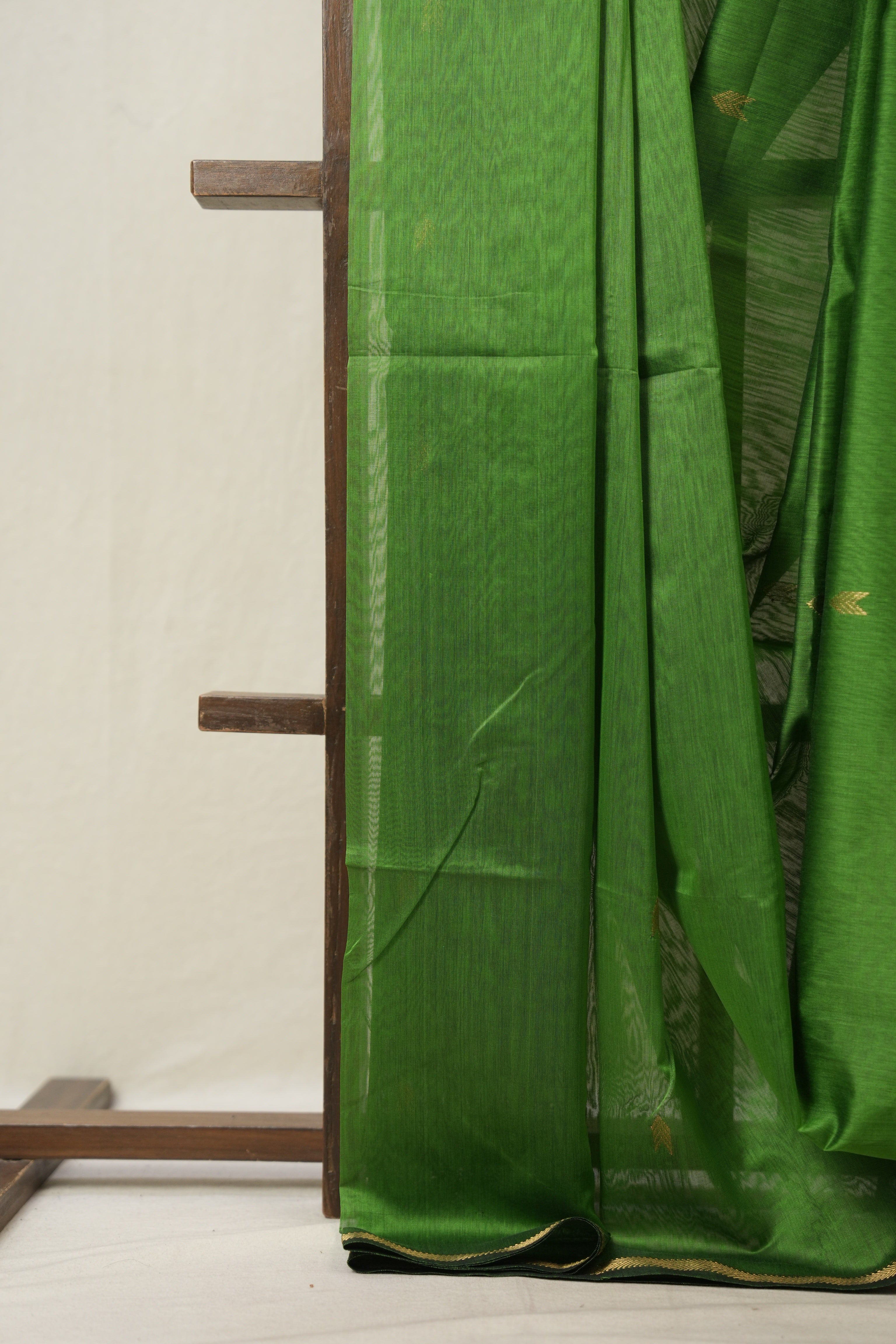 Green Maheshwari Saree - SRGMS953