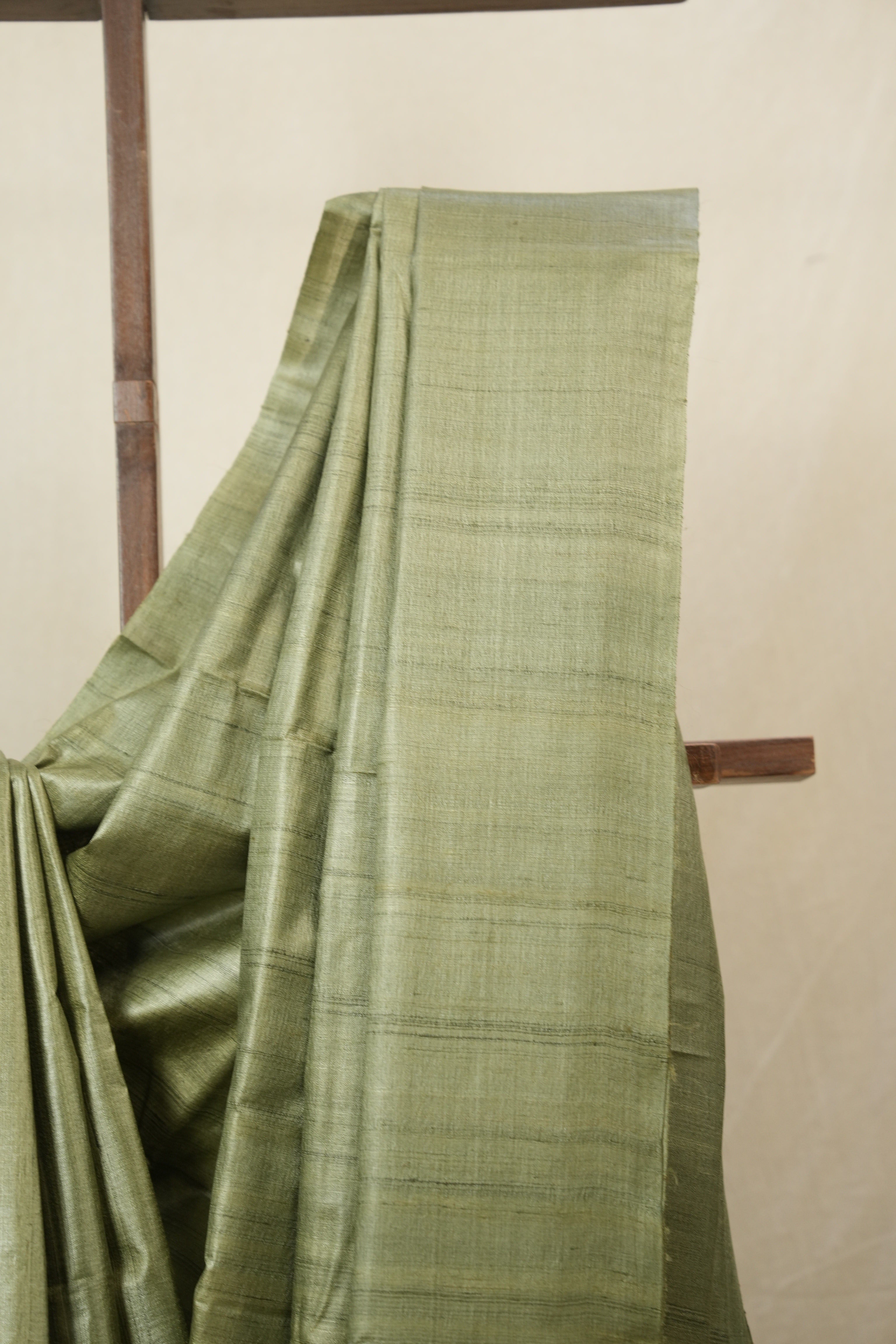 Green Tussar Silk Saree - SRGTSS1837