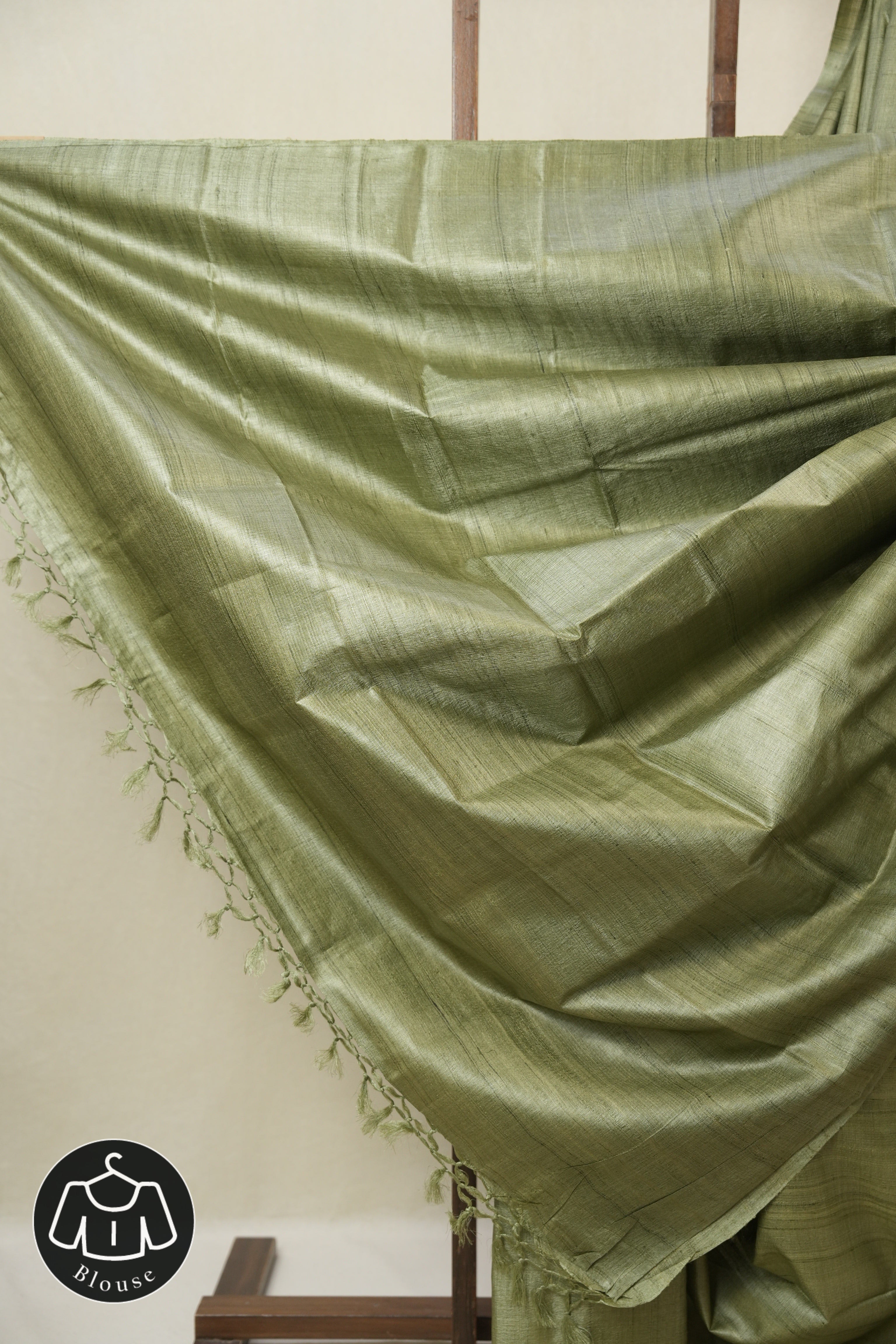 Green Tussar Silk Saree - SRGTSS1837