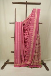 Mauve HBP Cotton Saree - SRMCS3536