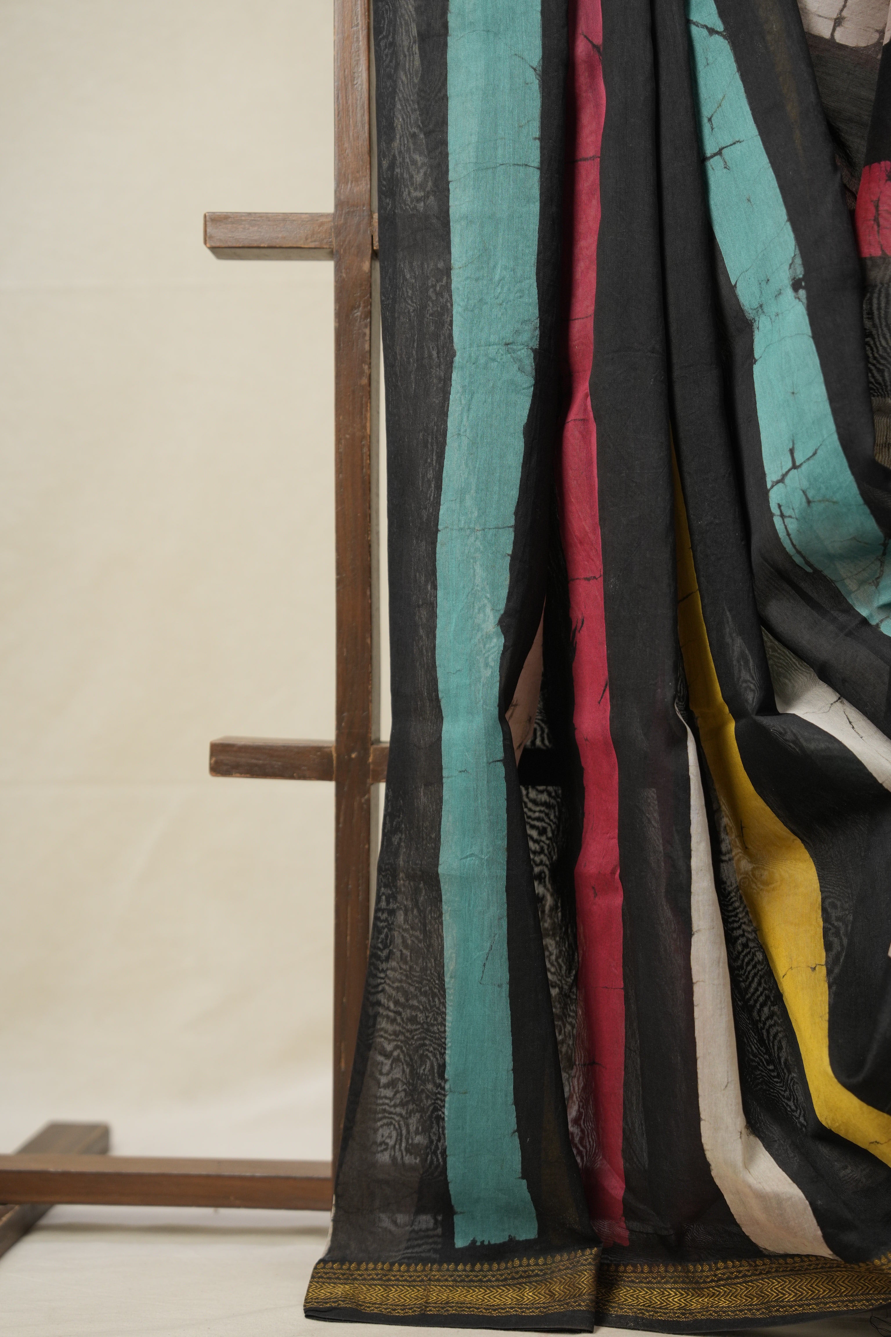 Multicolour HBP Cotton Silk Saree With Maheshwari Border - SRMCSS1315