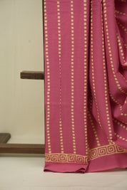 Mauve HBP Cotton Saree - SRMCS3536