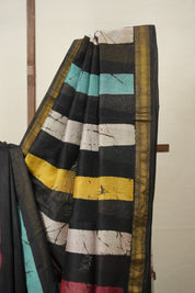 Multicolour HBP Cotton Silk Saree With Maheshwari Border - SRMCSS1315