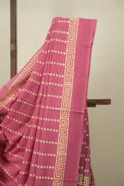 Mauve HBP Cotton Saree - SRMCS3536