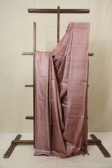 Pink Tussar Silk Saree - SRPTSS1838