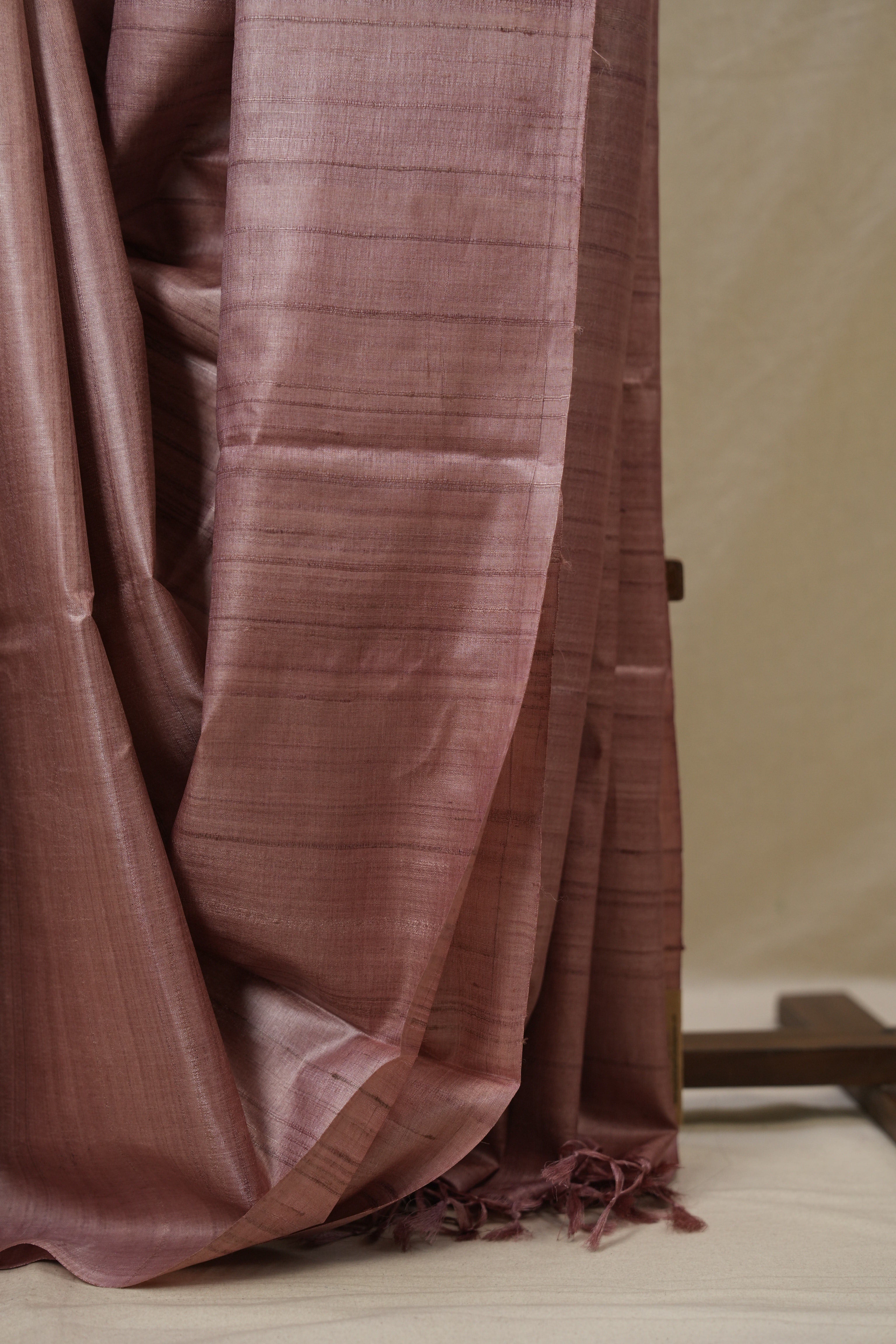Pink Tussar Silk Saree - SRPTSS1838