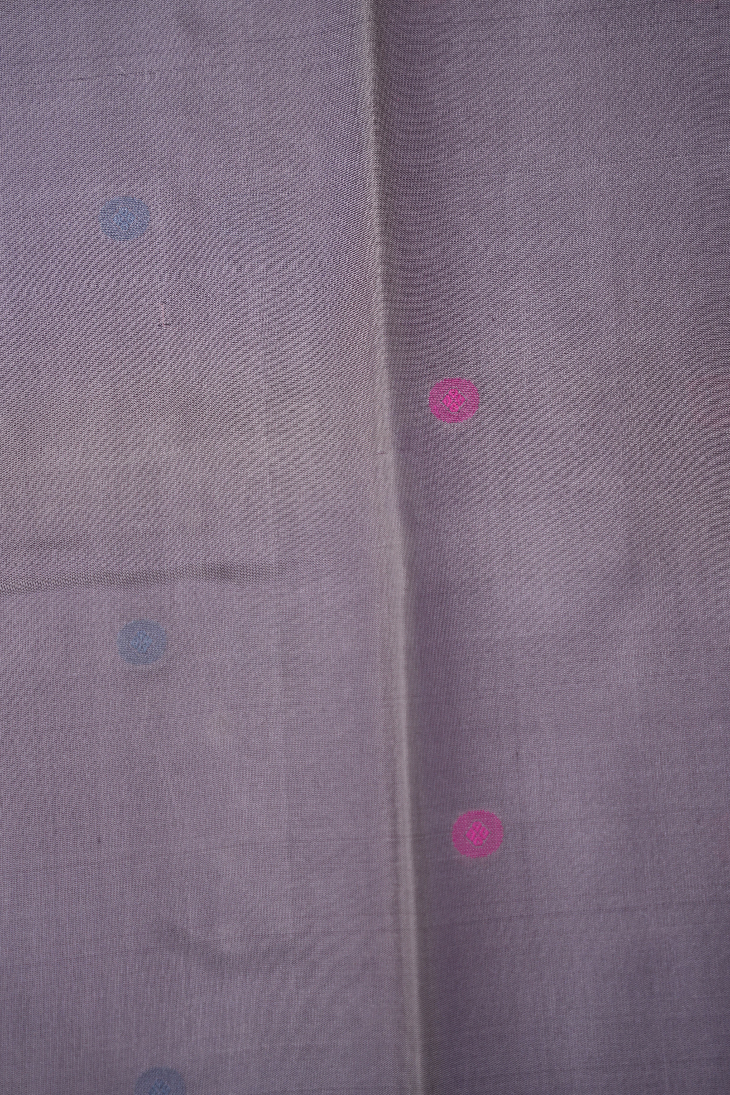 Dusty Lavender Kanjeevaram Silk Saree (DEFECT) - SRDLKSS65-PI