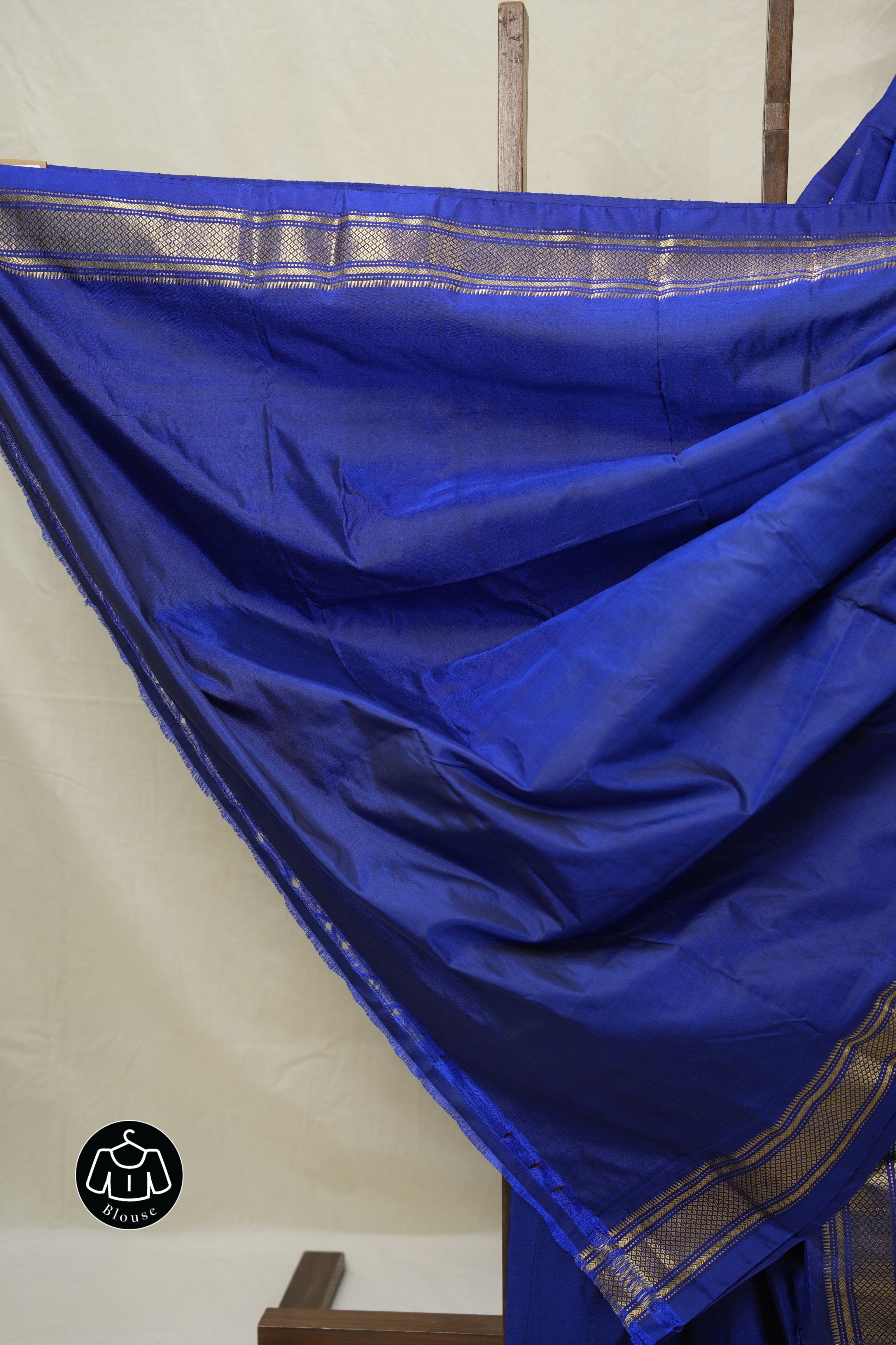 Navy Blue Silk Paithani Saree - SRNBSPS772