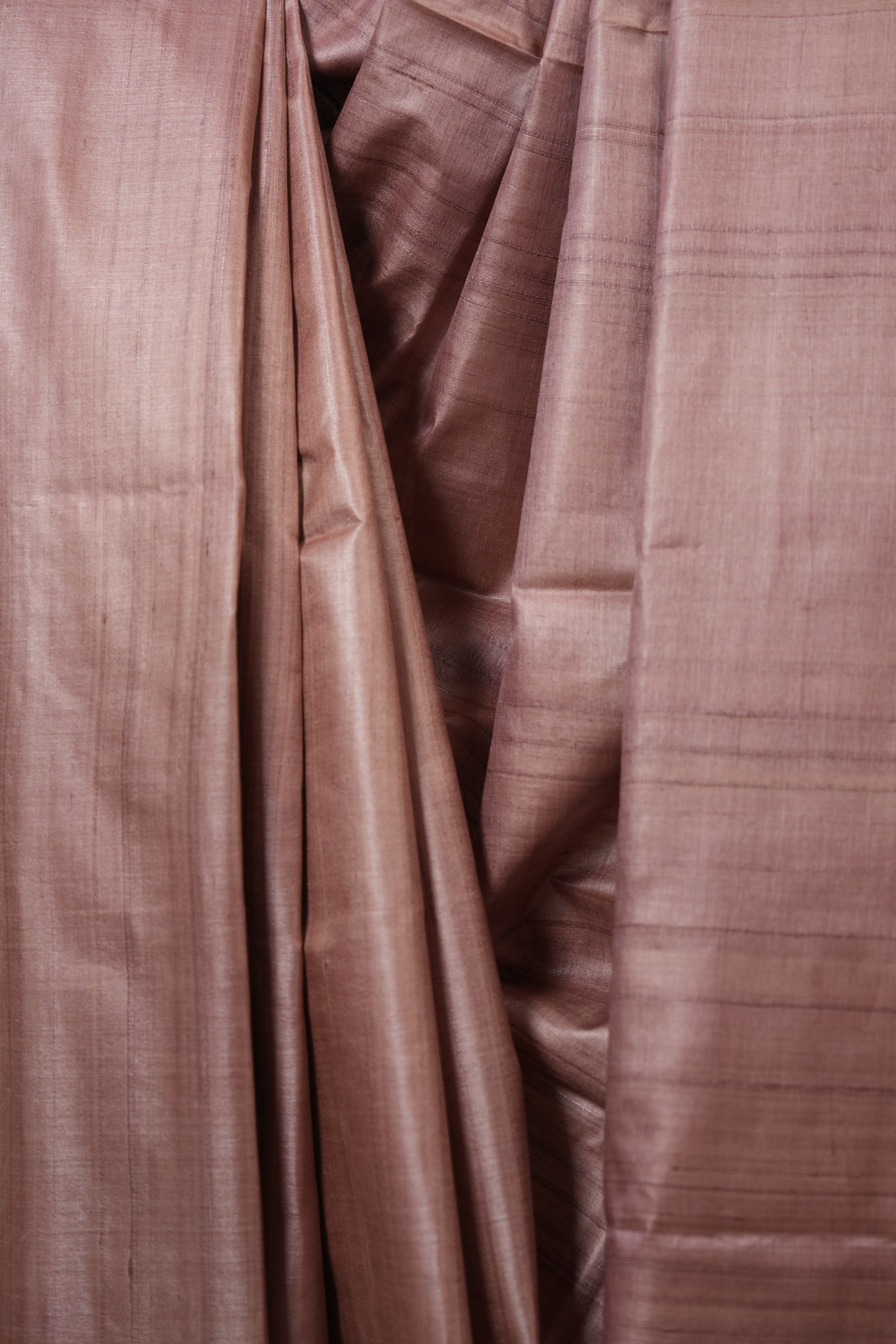 Pink Tussar Silk Saree - SRPTSS1838
