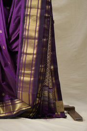 Purple Silk Paithani Saree - Saavari - SSPSPS24