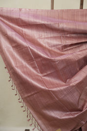 Pink Tussar Silk Saree - SRPTSS1838