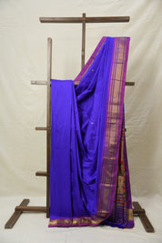 Blue Silk Paithani Saree - SRBSPS773