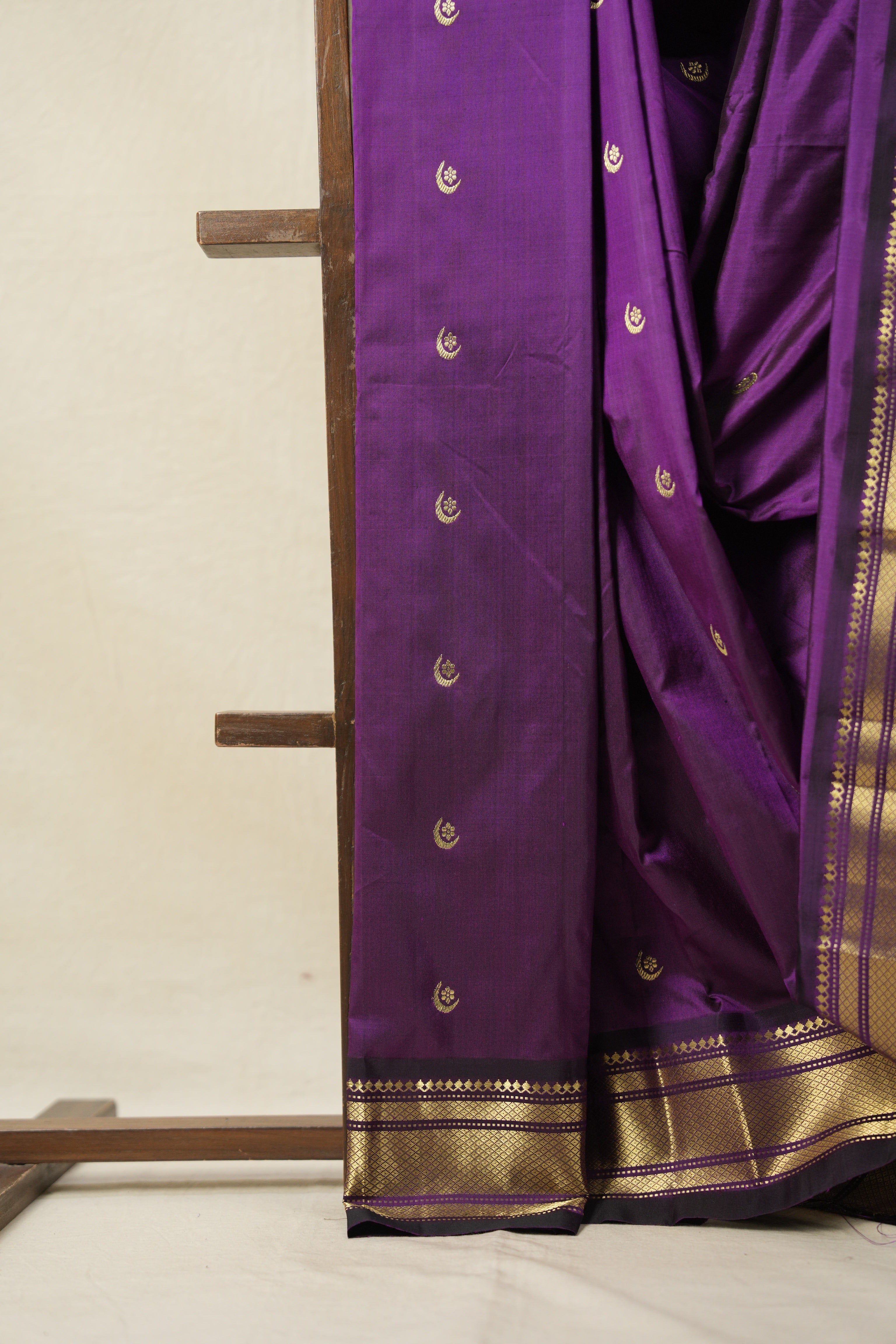 Purple Silk Paithani Saree - Saavari - SSPSPS24