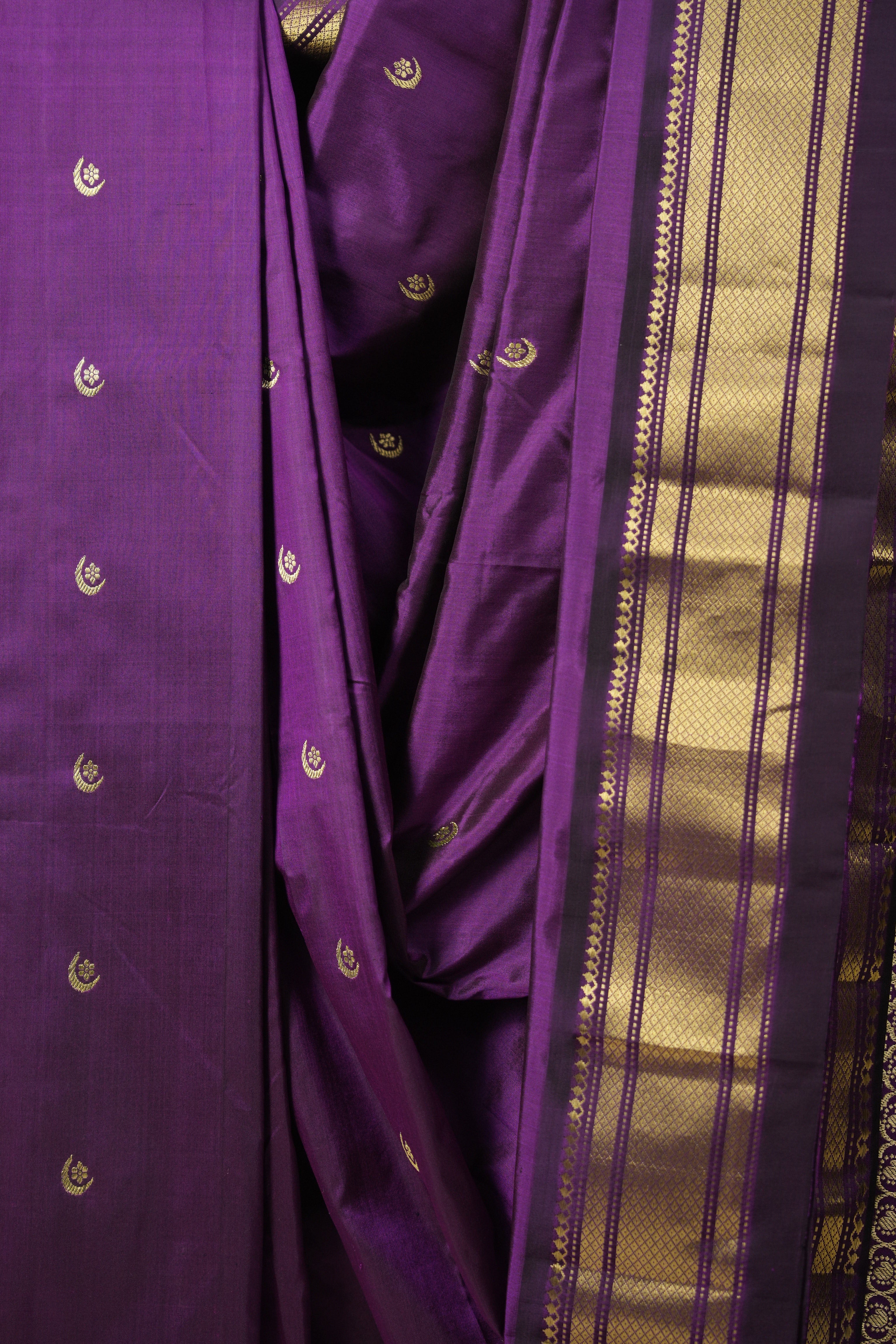 Purple Silk Paithani Saree - Saavari - SSPSPS24