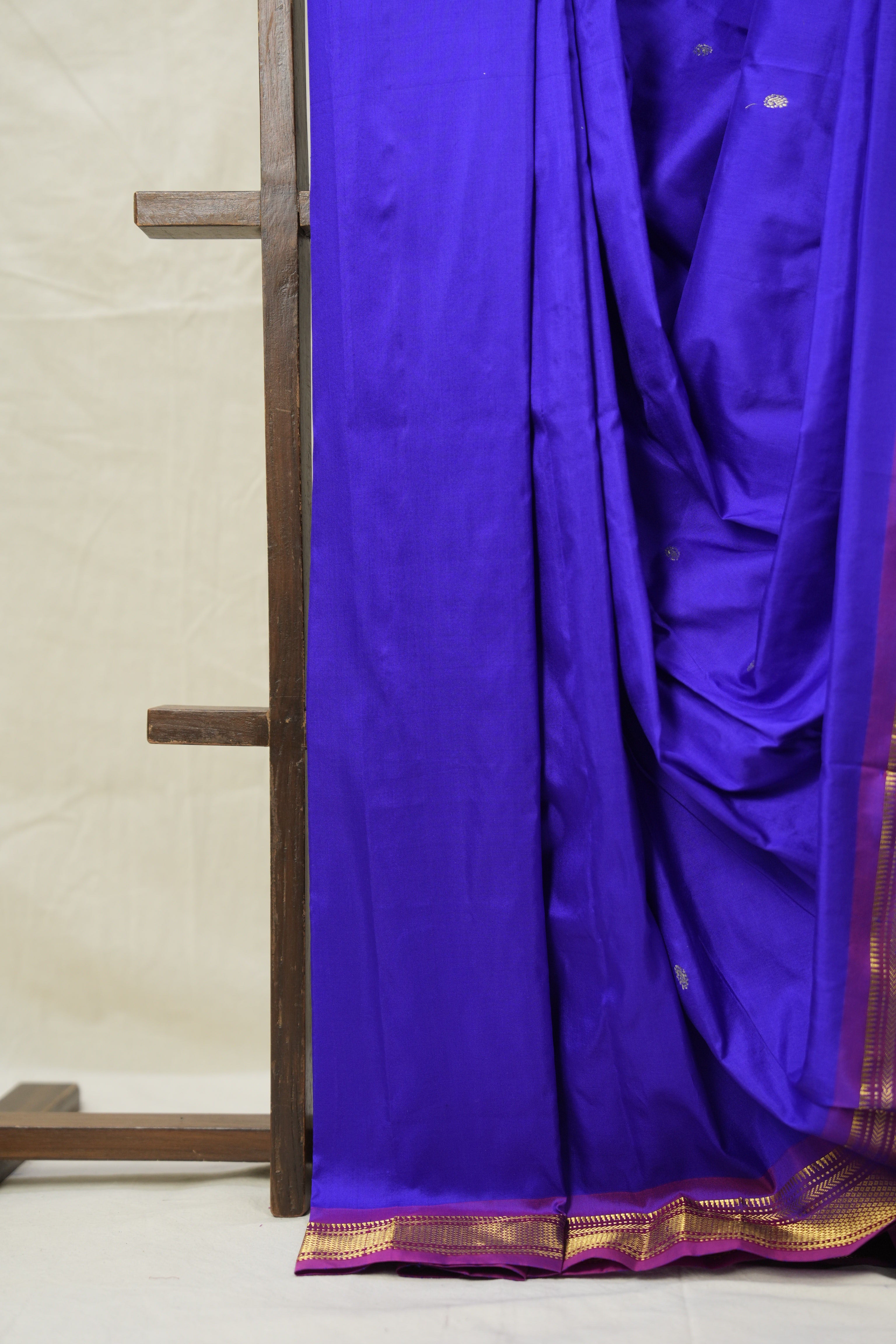Blue Silk Paithani Saree - SRBSPS773