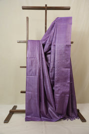 Purple Tussar Silk Saree - SRYTSS1841